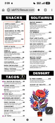 Menu photo 1 Broken English Taco Pub - The Loop Chicago, IL Menu photo 1 Broken English Taco Pub - The Loop Chicago, IL