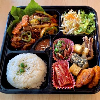 M Spoon - Spicy Pork Lunch Box - Korean Near Me - Los Angeles, California