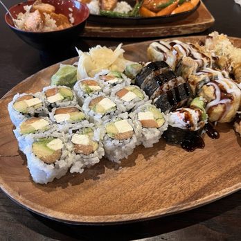 Ginban Sushi - Delicious- Salmon Teriyaki dinner, Philly, Ginban and calamari rolls - Sushi Bars Near Me - Phoenix, Arizona