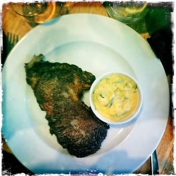 La Guinguette en Ville - Entrecôte Simmenthal sauce béarnaise. - Belgian Near Me - Brussels, BRU La Guinguette en Ville - Entrecôte Simmenthal sauce béarnaise. - Belgian Near Me - Brussels, BRU