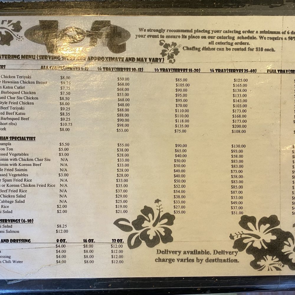 6/25 catering menu 6/25 catering menu