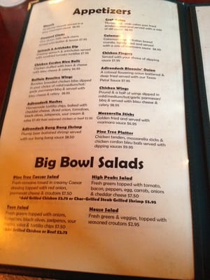 Menu photo 4 Pine Tree Inn Brantingham, NY