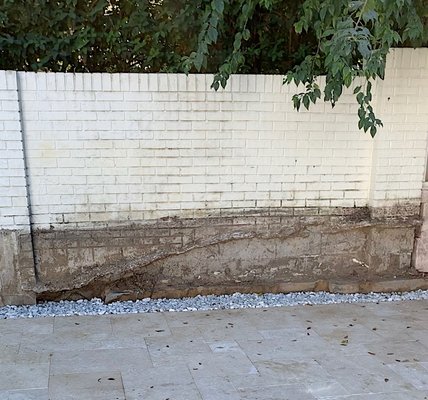 Stucco Brick Fix - Stucco brick before picture Stucco Brick Fix - Stucco brick before picture