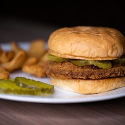 West Point Eagles Club - Pizza Burger with Onion Petals