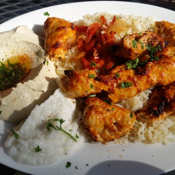 Garlic Crush - Chicken Kebab Plate - Mediterranean Near Me - Bellevue, Washington Garlic Crush - Chicken Kebab Plate - Mediterranean Near Me - Bellevue, Washington
