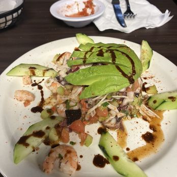 Casa Torres - Tostada Mixta - Mexican Near Me - Fontana, California Casa Torres - Tostada Mixta - Mexican Near Me - Fontana, California