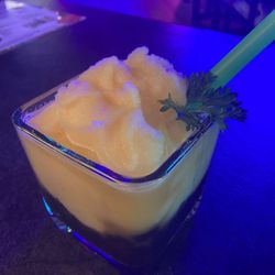 Bubble Love - passion fruit slush with boba