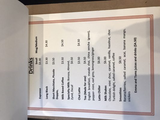 Menu photo 1 Frontier Coffee House Capalaba, QLD