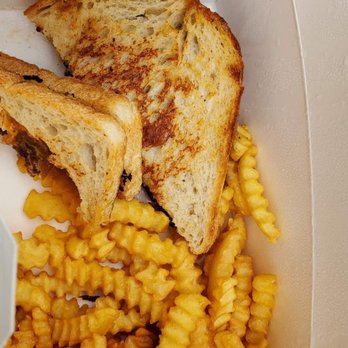 Roux Diner - Half eaten patty melt - Breakfast & Brunch Near Me - Chicago, Illinois