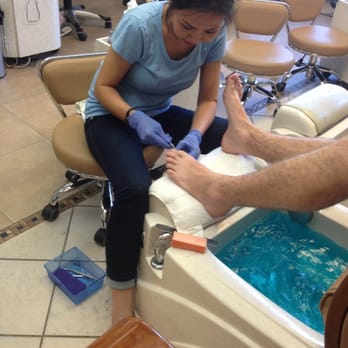 Golden Nails - Husband's first pedicure! - Nail Salons Near Me - Sacramento, California