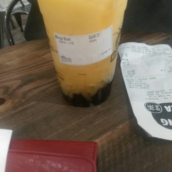 Kung Fu Tea - Mango slush with bubbles - Bubble Tea Near Me - Annandale, Virginia