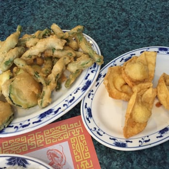 Forum Dynasty - Crab Rangoon & r fried beans & zucchini. Delicious!! - Chinese Near Me - Manteca, California