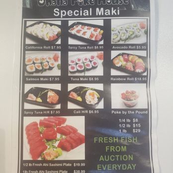 Ohana Poke House - Menu pt. 2 - Poke Near Me - Honolulu, Hawaii Ohana Poke House - Menu pt. 2 - Poke Near Me - Honolulu, Hawaii