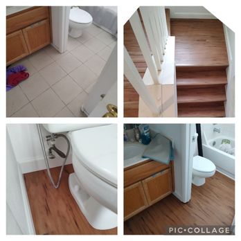 AtoZHandy - Bathroom laminate floor installation - Handyman Near Me - Las Vegas, Nevada AtoZHandy - Bathroom laminate floor installation - Handyman Near Me - Las Vegas, Nevada