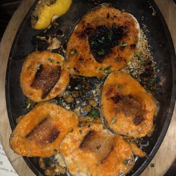 Mama's on the Half Shell - Clams Casino. Cold and pink Clam underneath - Bars Near Me - Baltimore, Maryland Mama's on the Half Shell - Clams Casino. Cold and pink Clam underneath - Bars Near Me - Baltimore, Maryland
