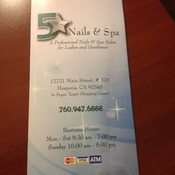 Five Star Nail & Spa - Nail Salons Near Me - Hesperia, California