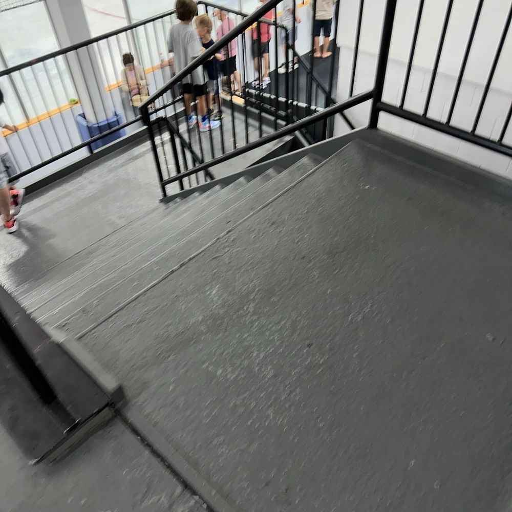 Boch Ice Center - Stairs. There's no elevators for handicap accessibility - Skating Rinks Near Me - Dedham, Massachusetts