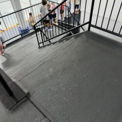 Boch Ice Center - Stairs. There's no elevators for handicap accessibility