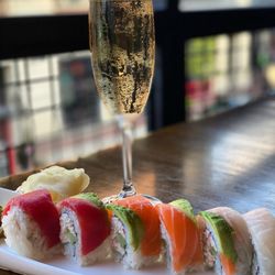 Sri Thai Kitchen & Sushi Bar - Atlanta - Tiger Maki and Mumm Napa Brut