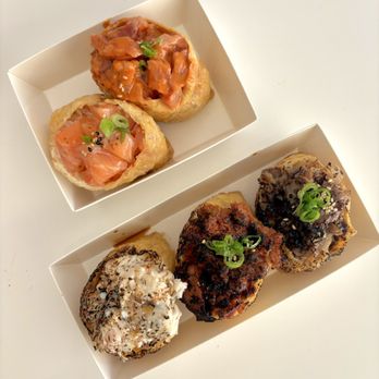 Atoyubu - Fresh Salmon, Spicy Tuna, Garlic Butter Crab, Grilled Spicy Pork, and Grilled Bulgogi. - Japanese Near Me - Buena Park, California