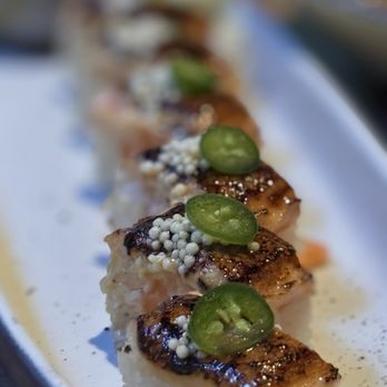 JOEY Valley Fair - Seared salmon sushi - Sushi Bars Near Me - Santa Clara, California