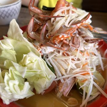 Zabb Thai Spice Kitchen - Crab Laos Thai Papaya Salad - Very good and refreshing - Thai Near Me - Las Vegas, Nevada Zabb Thai Spice Kitchen - Crab Laos Thai Papaya Salad - Very good and refreshing - Thai Near Me - Las Vegas, Nevada