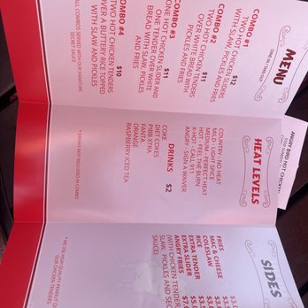 Angry Chickz - Menu - Southern Near Me - Citrus Heights, California
