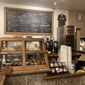 Molinos Coffee - The front register and display case. - Coffee & Tea Near Me - Riverside, California Molinos Coffee - The front register and display case. - Coffee & Tea Near Me - Riverside, California