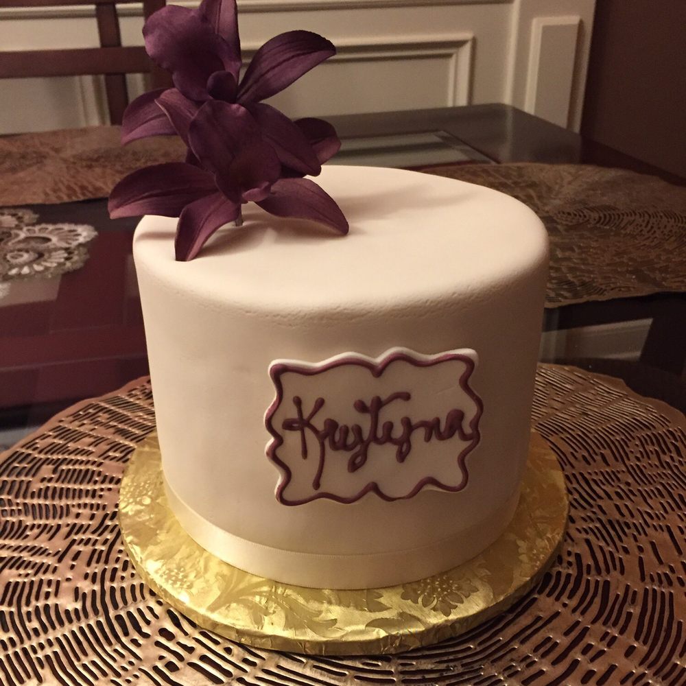 Birthday cake. Vanilla with dulce de leche filling Birthday cake. Vanilla with dulce de leche filling