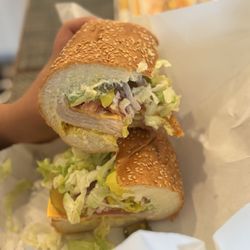 Parkside Market - LRG Turkey roll with everything, American cheese, added avocado and bacon for the YUMMMMM