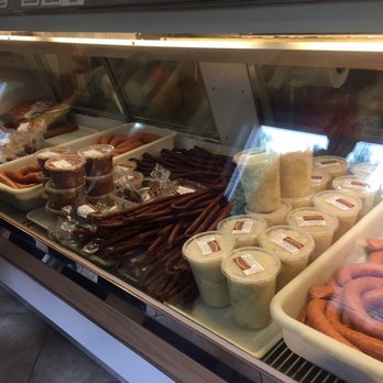 Schmidt's Sausage - a variety of sausages in a display case - Meat Shops Near Me - Harrisburg, Pennsylvania