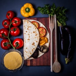 Piada e Cassoni Le Papere - Piadina tradizionale:
verdure miste gratinate