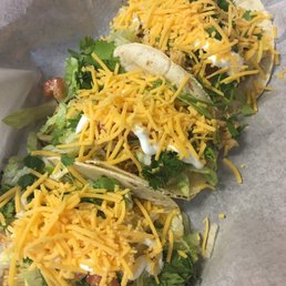 Chicken soft tacos