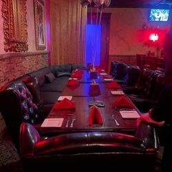 One of our tables, before we arrived.