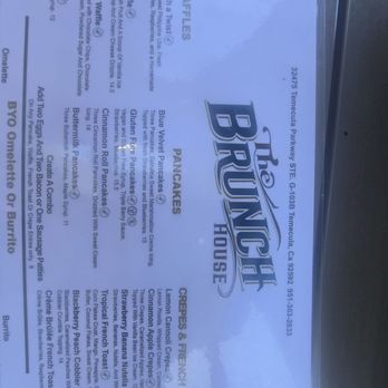 The Brunch House - Menu - Breakfast & Brunch Near Me - Temecula, California