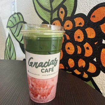 Gracias Cafecito - Strawberry Matcha - Breakfast & Brunch Near Me - Paramount, California