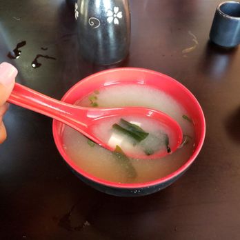 Mitsuba Cuisine - Enjoying our free miso with yelp check-in! - Japanese Near Me - Camillus, New York