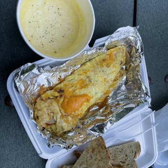 Irwin's Fountain - Veggie omelet with grits and rye toast - Breakfast & Brunch Near Me - Chesapeake, Virginia Irwin's Fountain - Veggie omelet with grits and rye toast - Breakfast & Brunch Near Me - Chesapeake, Virginia