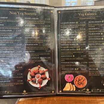 Royal Hyderabad - Royal Hyderabad.  Starters and Vegetable entrees. - Indian Near Me - Albuquerque, New Mexico