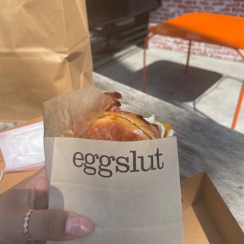 Eggslut - Bacon ,egg & cheese - Breakfast & Brunch Near Me - Los Angeles, California Eggslut - Bacon ,egg & cheese - Breakfast & Brunch Near Me - Los Angeles, California