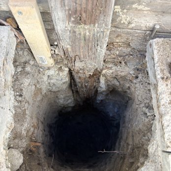 S C Fencing - View of rotten post. - Fences & Gates Near Me