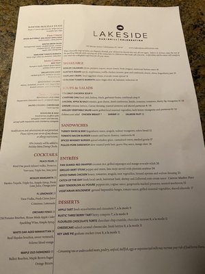Menu photo 7 Lakeside Bar & Grill Celebration, FL