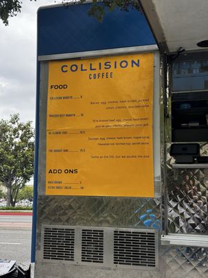 Menu photo 2 Collision Coffee Whittier, CA