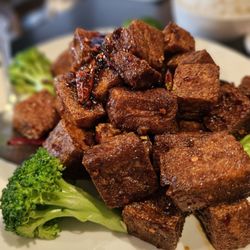 Temple Garden - General Tofu (off menu vegan item). Get this!