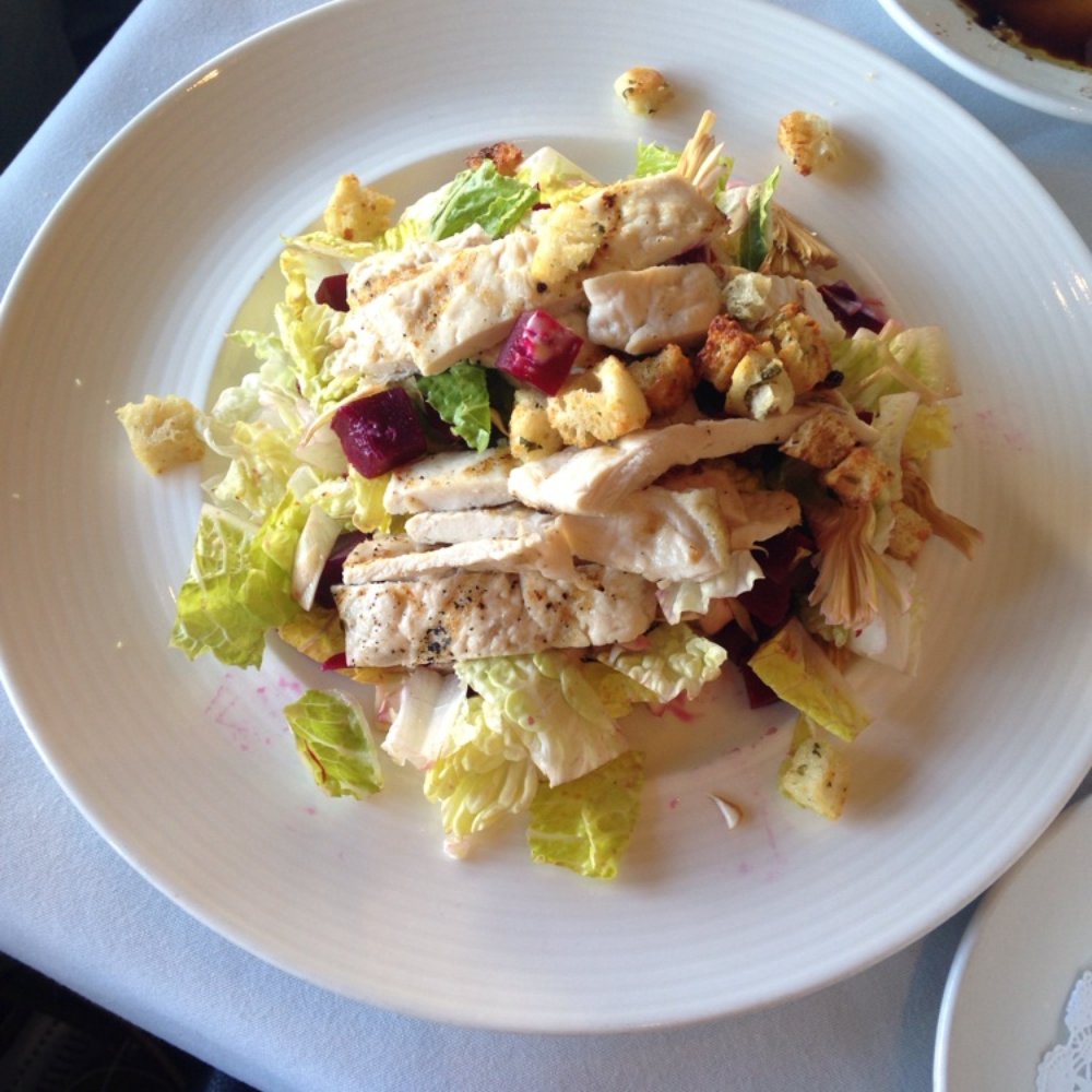 Via Alloro - Chicken Caesar salad with beats - Italian Near Me - Beverly Hills, California Via Alloro - Chicken Caesar salad with beats - Italian Near Me - Beverly Hills, California