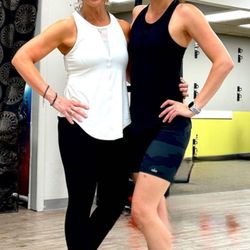 It Figures Philly - Pictured:  Instructor Sheryl with Owner, Hallie.  They are always there to help with your fitness journey!