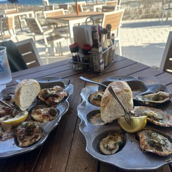 Zeke's Restaurant - Pimento cheese oysters, and traditional oysters. Both delicious. - Salad Near Me - Orange Beach, Alabama Zeke's Restaurant - Pimento cheese oysters, and traditional oysters. Both delicious. - Salad Near Me - Orange Beach, Alabama
