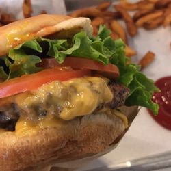 The Burger's Priest - Double cheeseburger, side of fries