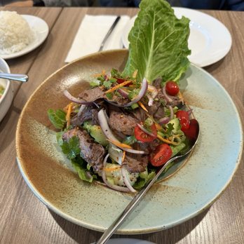 Siam Station - Spicy Beef Salad - Thai Near Me - Irvine, California