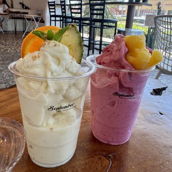 September - pineaple coconut and raspberry smoothie - Ice Cream & Frozen Yogurt Near Me - Westminster, California September - pineaple coconut and raspberry smoothie - Ice Cream & Frozen Yogurt Near Me - Westminster, California